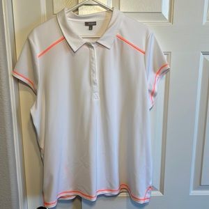 Talbots sporty polo style top